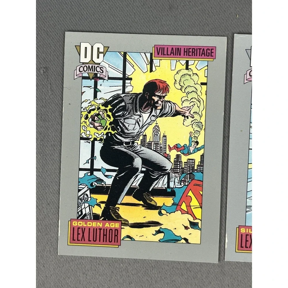 1991 DC Comic Cards LEX LUTHOR Villain Heritage Set Of 3